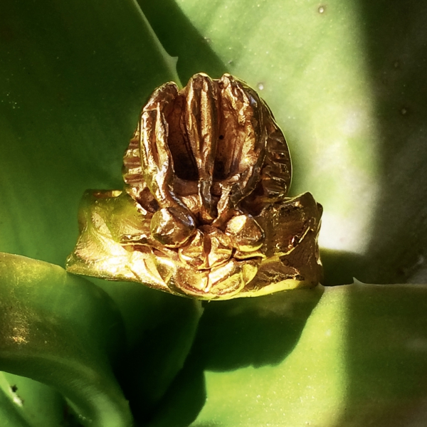 Maskenring "Punica Granatum" - R16 - Gold