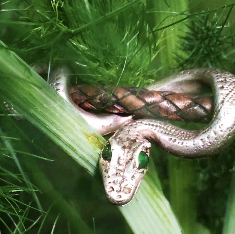 Schlangen-Collier - Silber