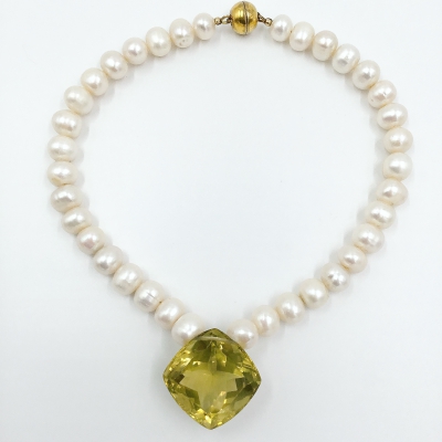 Citrin-Perlen-Collier | CO3